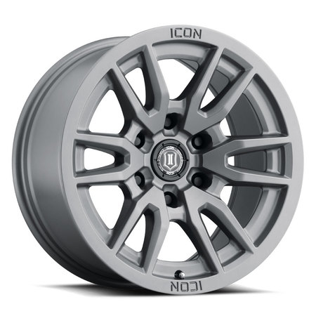 ICON VEHICLE DYNAMICS ICON ALLOYS VECTOR 6 TITANIUM - 17 X 8.5 / 6 X 5.5 / 0MM / 4.75" BS 2417858347TT